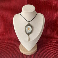 Image 2 of Matilija Poppy, Watercolor Painting in Pendant