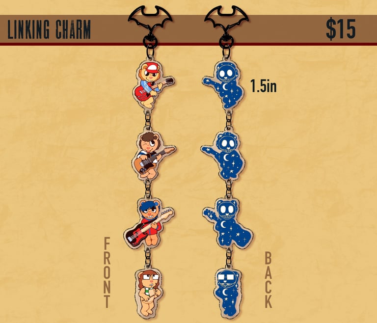 THE CARPAL TUNNEL OF LOVE LINKING ACRYLIC CHARM