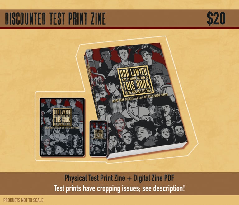 DISCOUNTED TEST PRINT ZINE