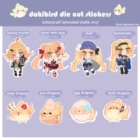 Image 1 of dokibird stickers