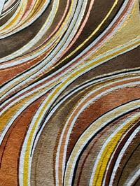 Image 2 of A5 sized flow earthy tones watercolour painting on cotton paper