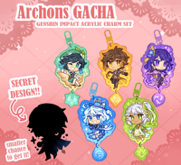 Image 1 of GACHA Archon charms ✦ Genshin Impact