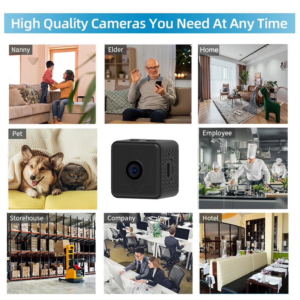 Mini Hidden Camera - Wireless WiFi Remote Monitor High Quality Camera Tiny Home IP Camera