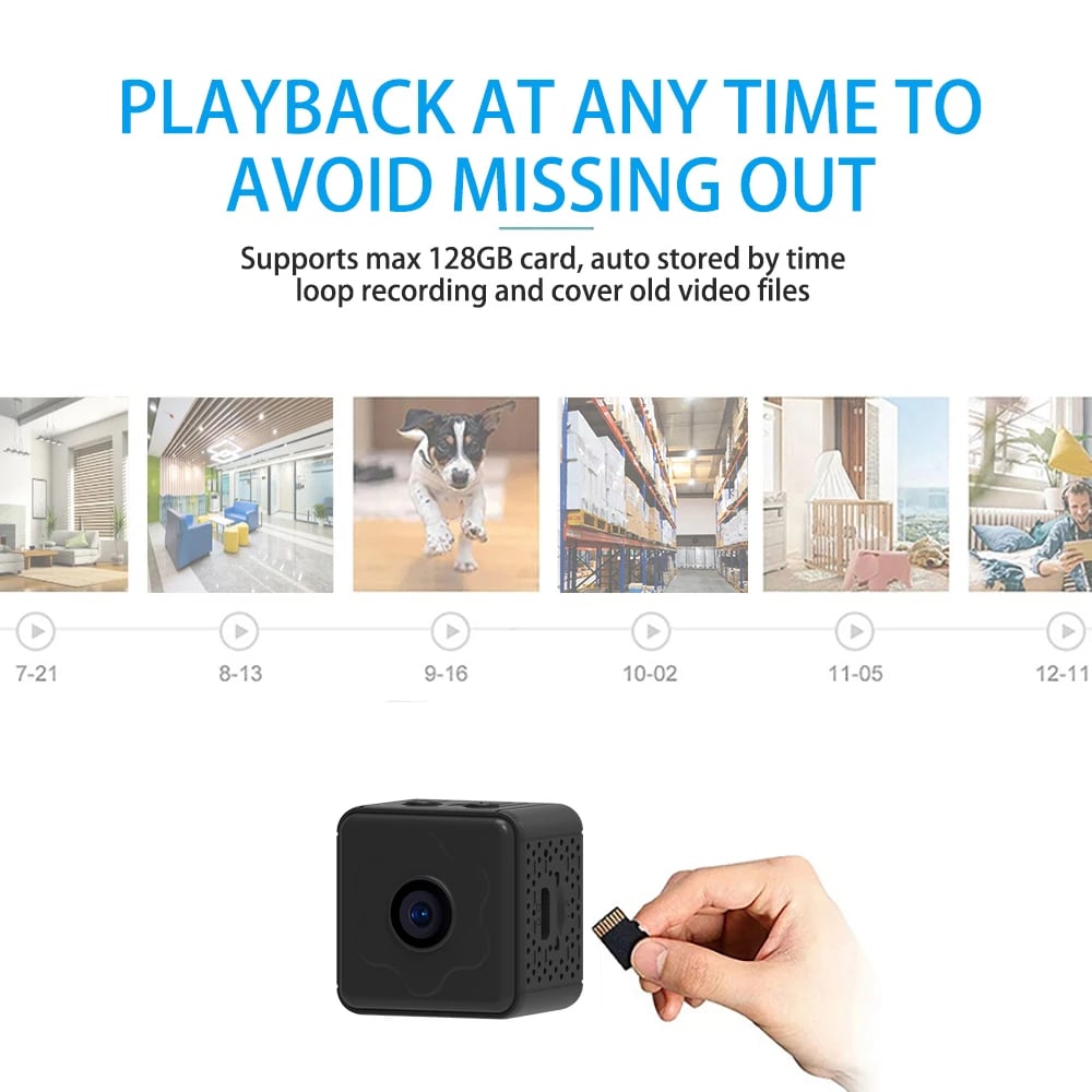 Mini Hidden Camera - Wireless WiFi Remote Monitor High Quality Camera Tiny Home IP Camera