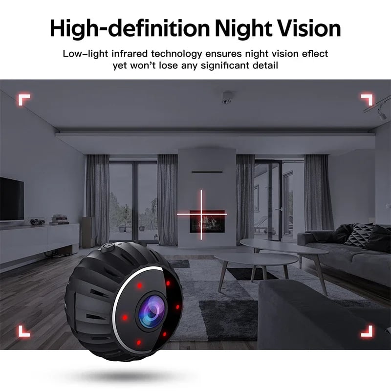 MSL 1080P HD Mini WiFi Camera - Smart Indoor Security Camera with Motion Detection & Night Vision