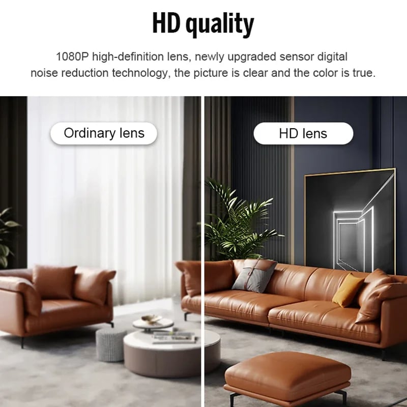 MSL 1080P HD Mini WiFi Camera - Smart Indoor Security Camera with Motion Detection & Night Vision