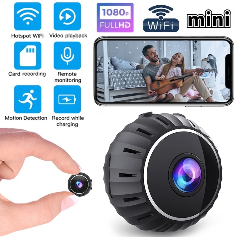 MSL 1080P HD Mini WiFi Camera - Smart Indoor Security Camera with Motion Detection & Night Vision