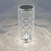 LED Crystal Table Lamp Rose Light Projector