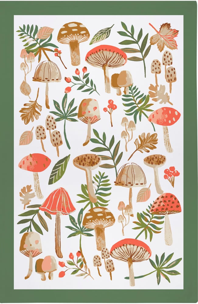 Image of Toadstool Tea Towel