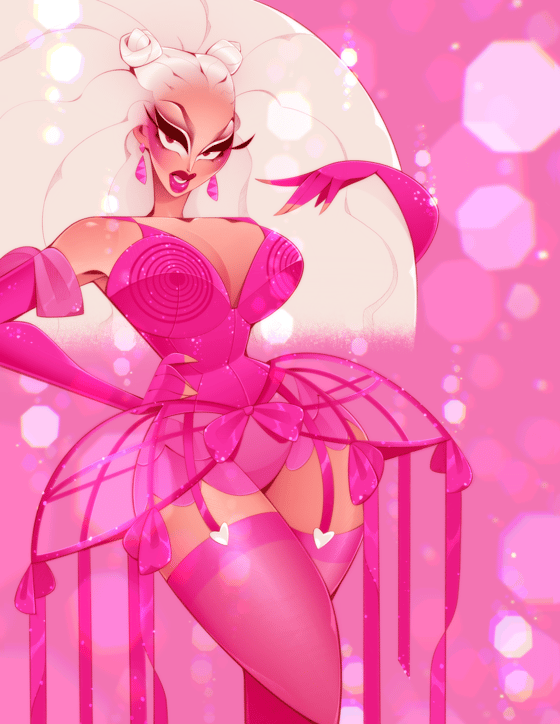 Image of Solid Pink Disco TRIXIE