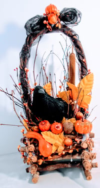 Image 1 of Black Crow Fall Wood basket