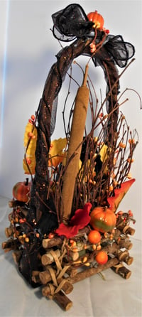 Image 4 of Black Crow Fall Wood basket