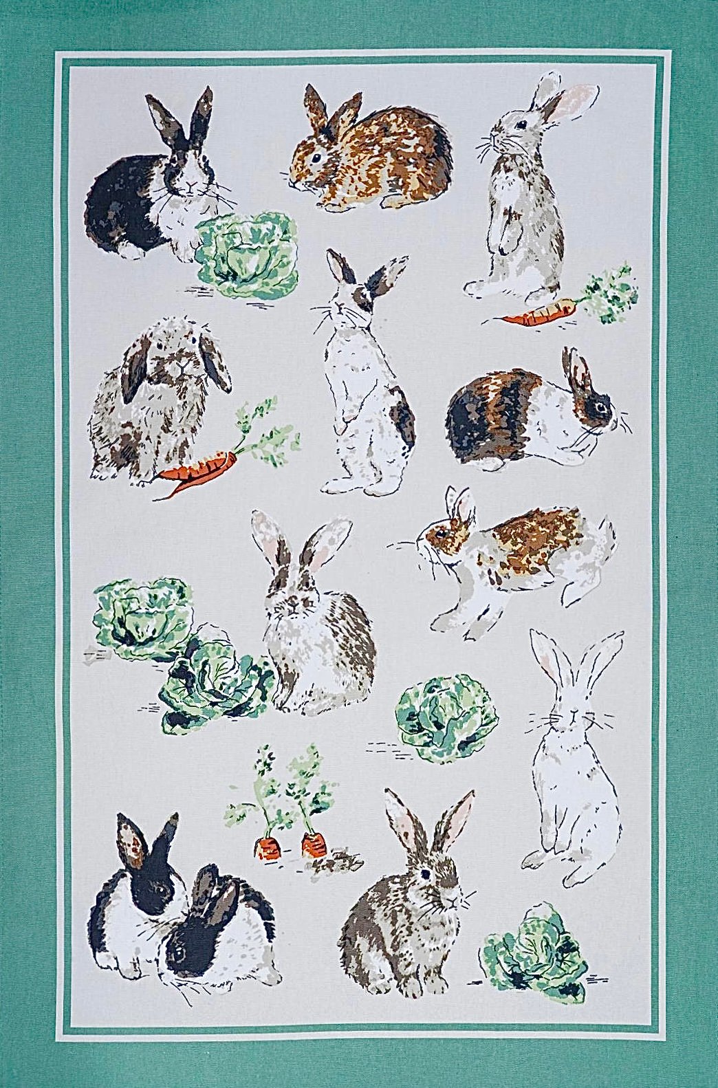 Image of Bunny Rabbit Tea Towel