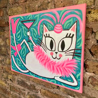 Image 2 of 'Pussycat's party' Original Painting