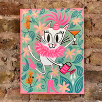 Image 1 of 'Pussycat pottering' Original Painting