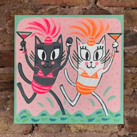 Image 1 of 'Pussycat pals' Original Painting