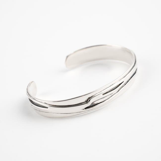 Slim Silver Cuff Bracelet