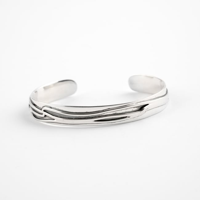 Slim Silver Cuff Bracelet