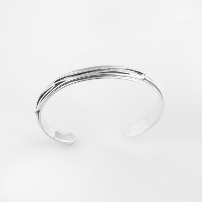 Slim Silver Cuff Bracelet