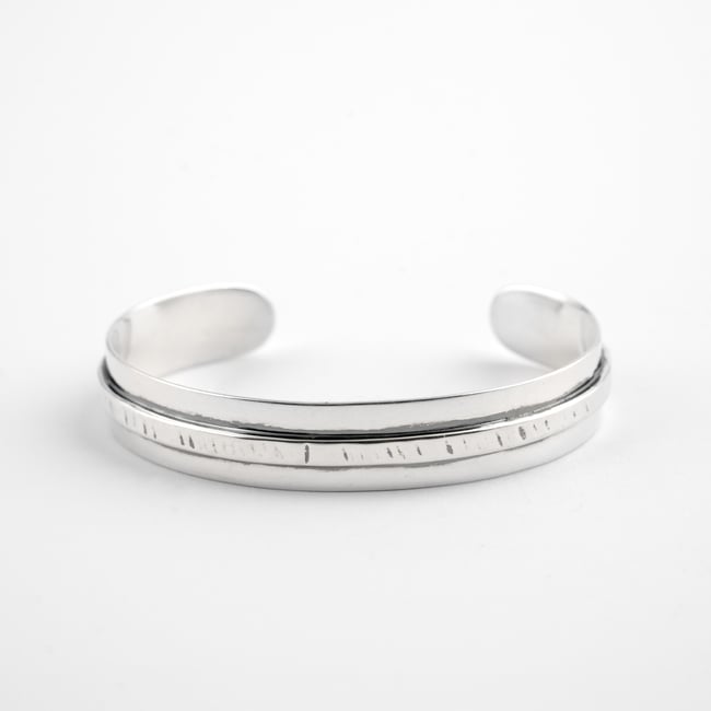 Slim  Silver  Cuff 