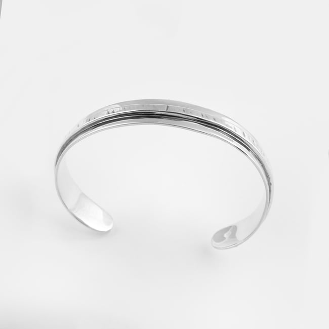 Slim  Silver  Cuff 
