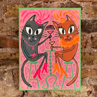 Image 1 of 'Pussycats' playtime' Original Painting