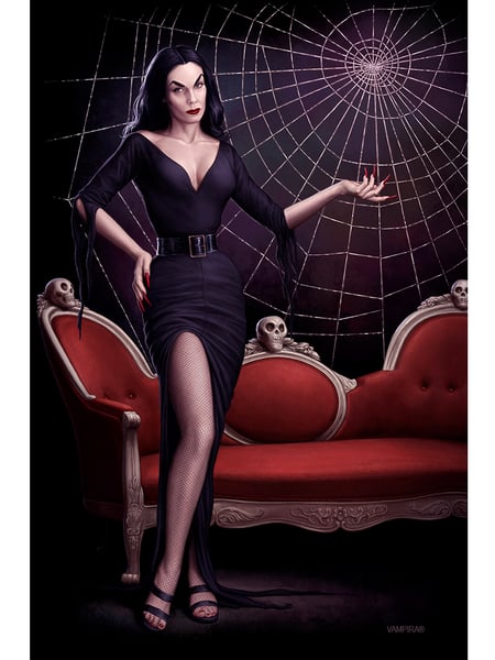Image of Vampira® 70 Years of Horror Limited Poster. 