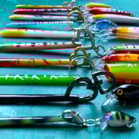 Image 14 of 🎀 FISHING CAPSULE 🎀 UNIQUE PIECE HANDPAINTED TRIBAL FISHING NAIL SET