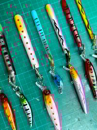 Image 12 of 🎀 FISHING CAPSULE 🎀 UNIQUE PIECE HANDPAINTED TRIBAL FISHING NAIL SET