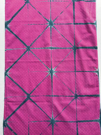 Image 3 of Raspberry Lattice — Textured Cotton Wrap