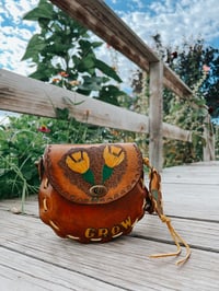Image 1 of ‘Grow’ - Leather festival purse (free shipping)