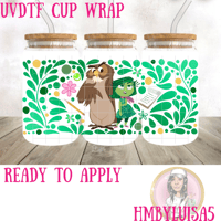 Disgust x Owl Talavera UVDTF cup wrap 