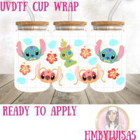Day of the dead x Stitch UVDTF cup wrap 