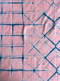 Image 3 of Pink Lattice — Handwoven Cotton Shawl