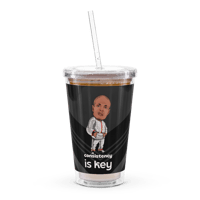 Image 2 of Consistency is Key Clear plastic tumbler