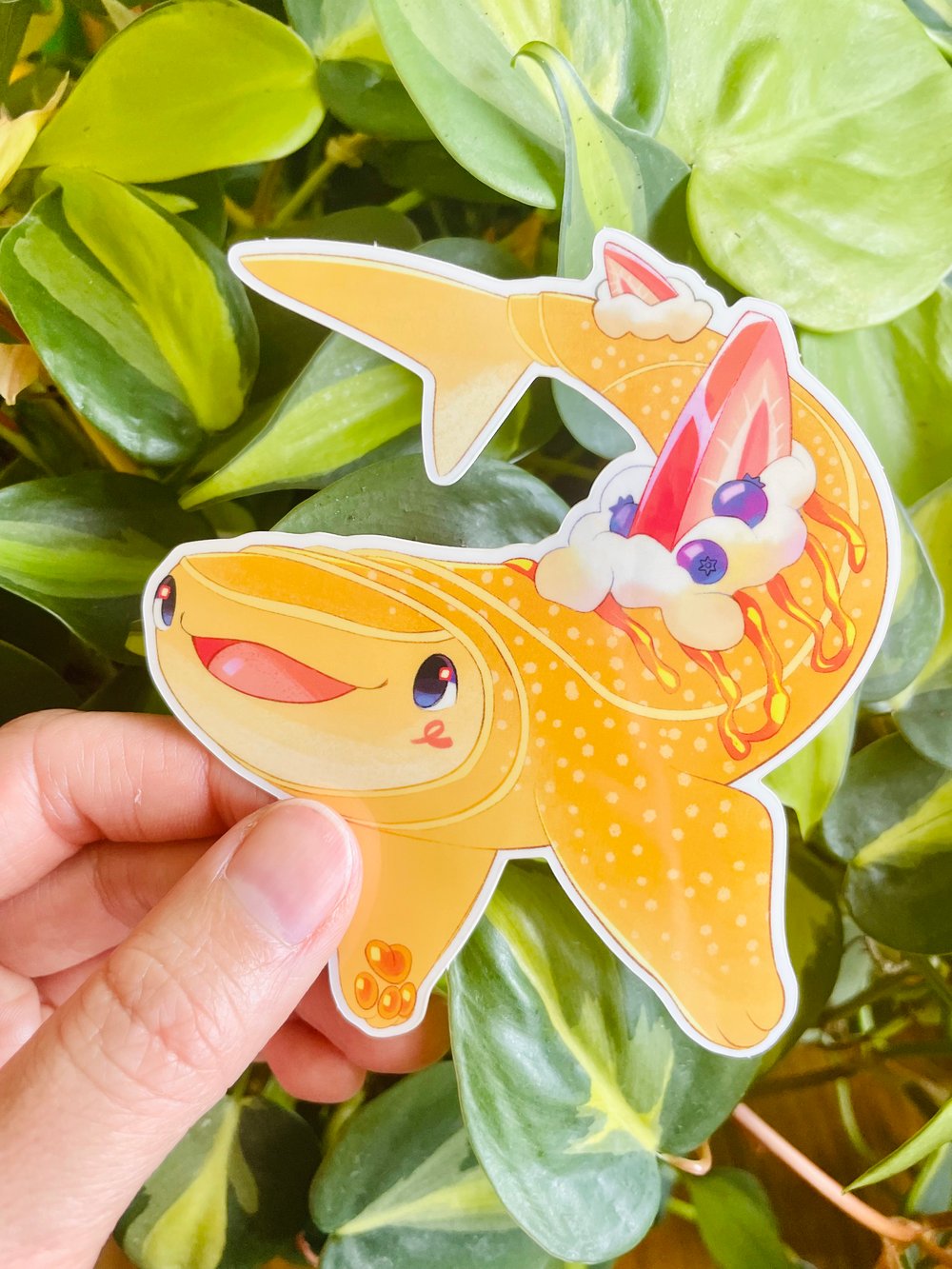Crepe Whaleshark Sticker + keychain