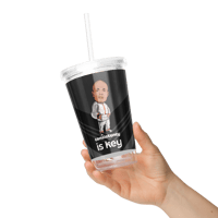 Image 4 of Consistency is Key Clear plastic tumbler