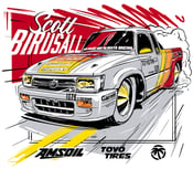 Image of Chuckles Garage/Amsoil Bonneville Hilux Tee