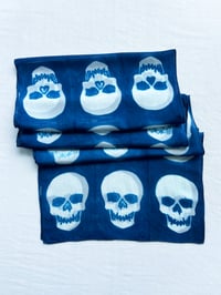 Image 1 of White Skull — Silk Scarf