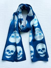 Image 2 of White Skull — Silk Scarf