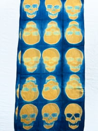 Image 3 of Golden Skull — Silk Scarf