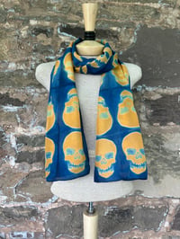 Image 4 of Golden Skull — Silk Scarf