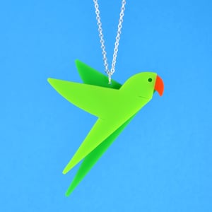 Image of Parakeet Brooch or Necklace