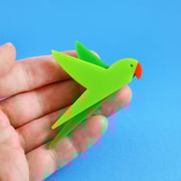 Image 2 of Parakeet Brooch or Necklace
