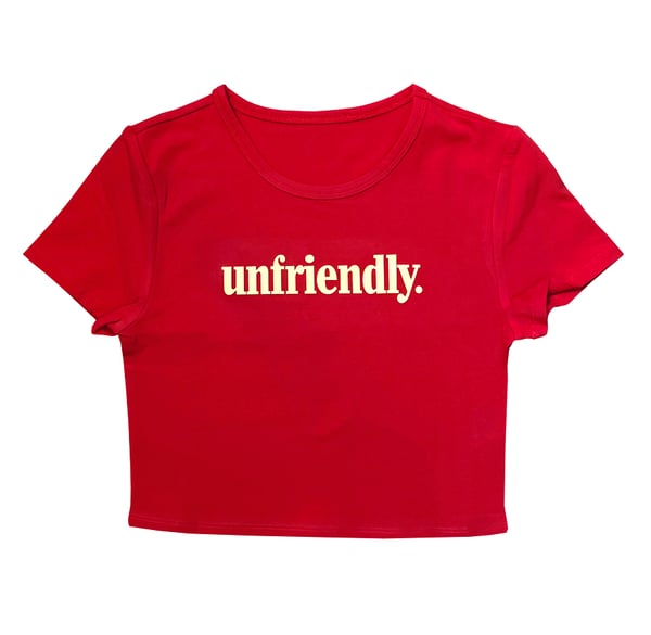 Image of Unfriendly (Red Crop Top)