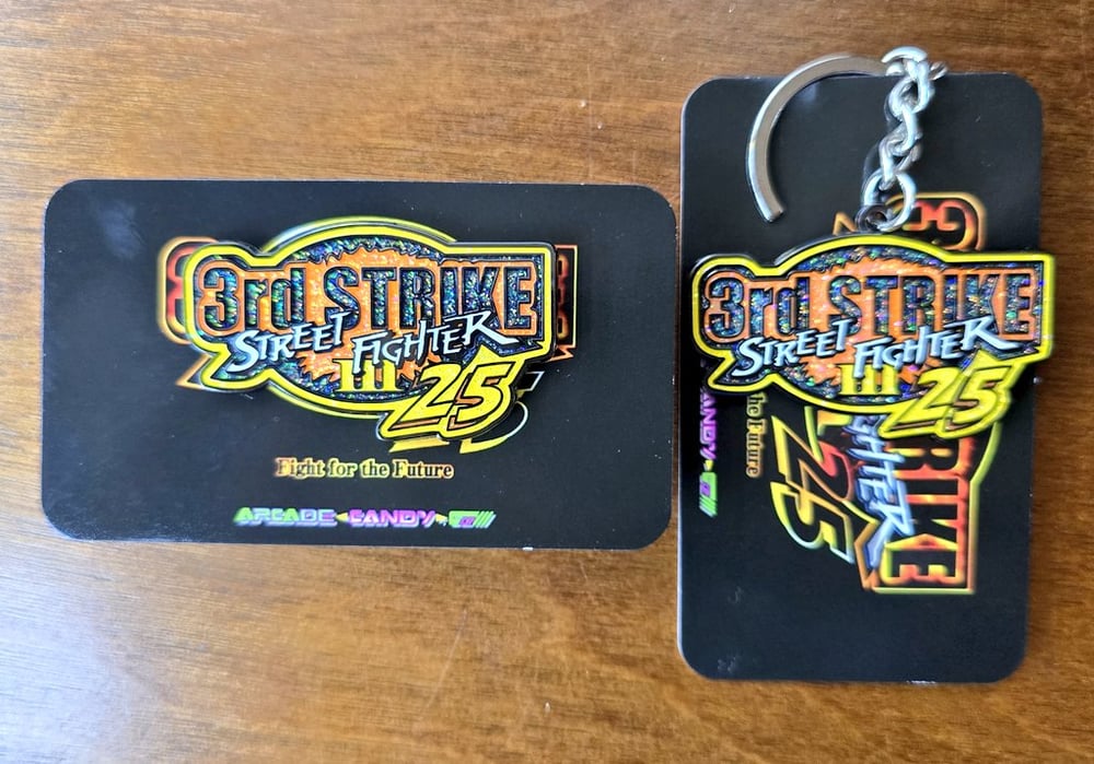 Image of 3S Pin/Keychain 25th Anniversary Set3rd Strike Pin/Keychain Set 