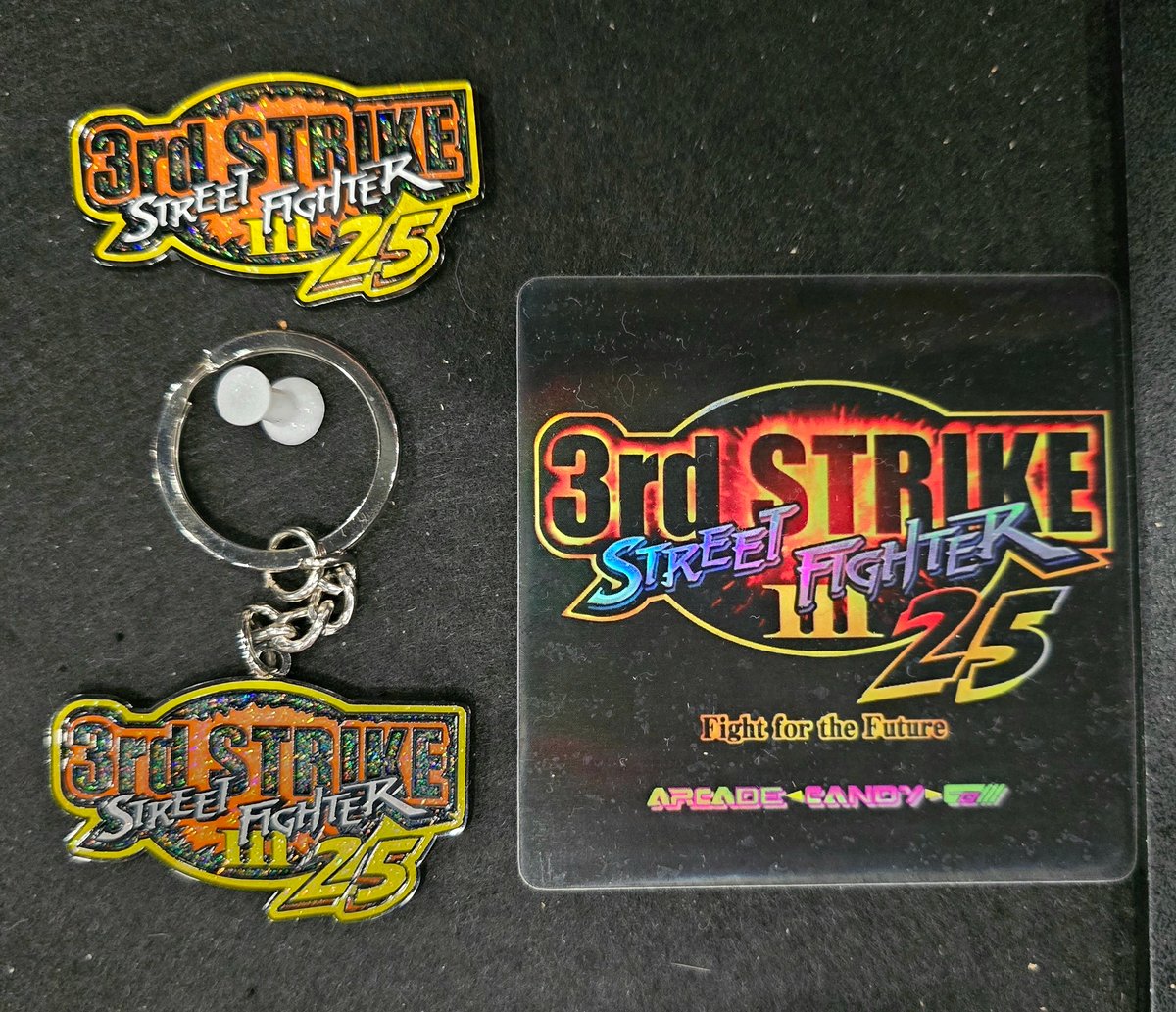 Image of 3S Pin/Keychain 25th Anniversary Set3rd Strike Pin/Keychain Set 