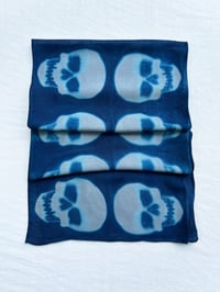 Image 1 of Silver Skull — Wool/Silk Scarf