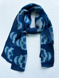 Image 2 of Silver Skull — Wool/Silk Scarf