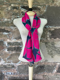 Image 4 of Fuchsia Stars — Wool/Silk Scarf